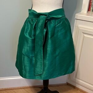 Crown & Ivy Teal A-Line Skirt with Bow